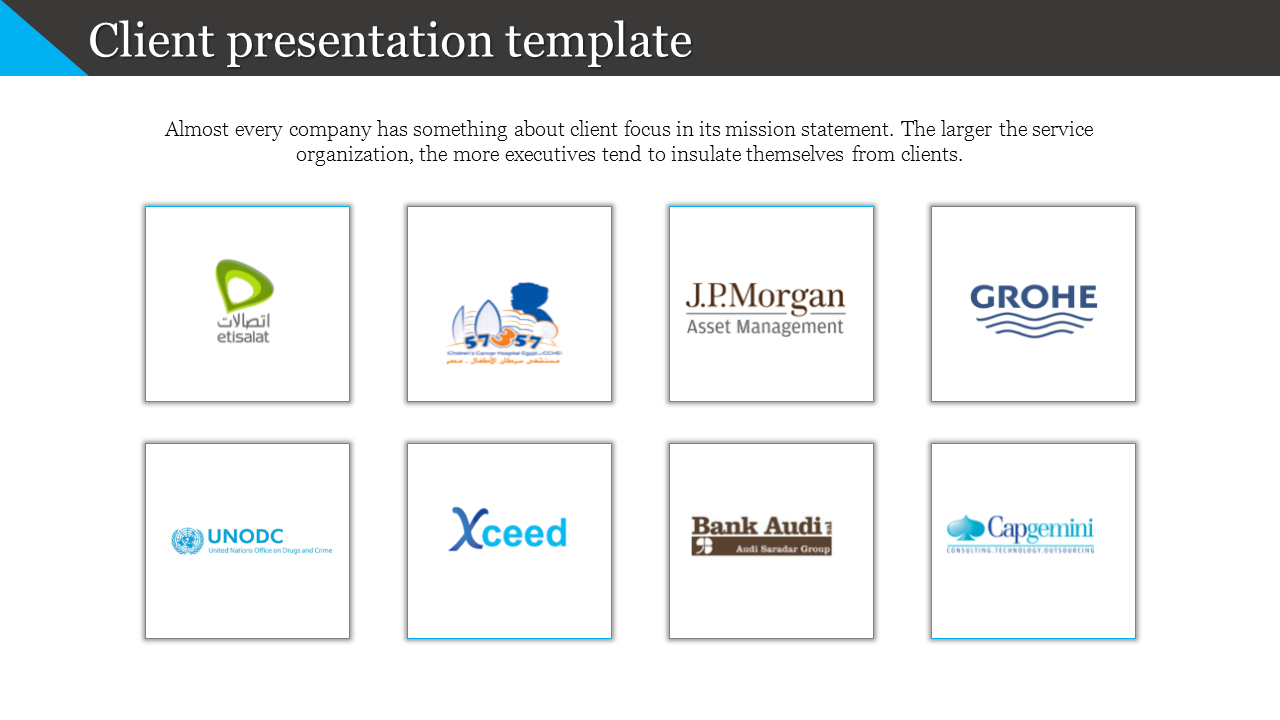 Download Our Predesigned Client Presentation Template